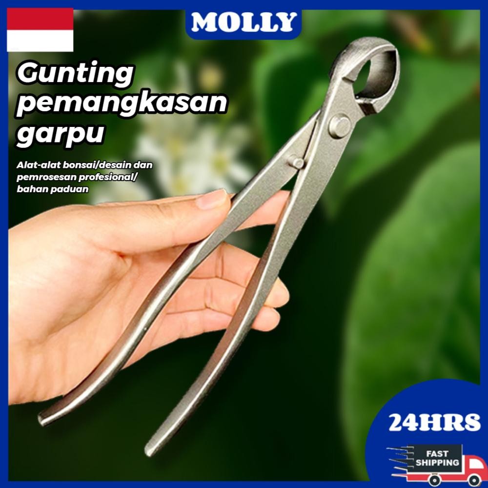 Gunting Dahan Pemotong Catok Bonsai Cembung 21cm Cabang Pohon Berkebun Tanaman Hias