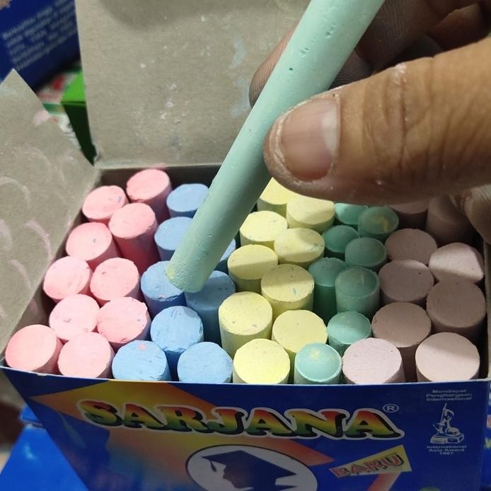 

Promo Kapur Tulis Warna Warni Sarjana Isi 50Pcs (Free Bubble Warp+ Kardus) Nov0066