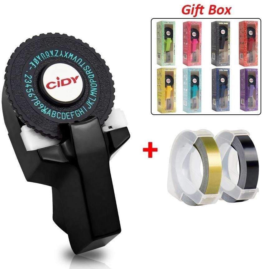 

LABEL MAKER CIDY C101 2Rolls GRATIS TAPE9mm*3m- Alat pembuat label nama - Mesin Printer Label Mini 3D Manual Diy