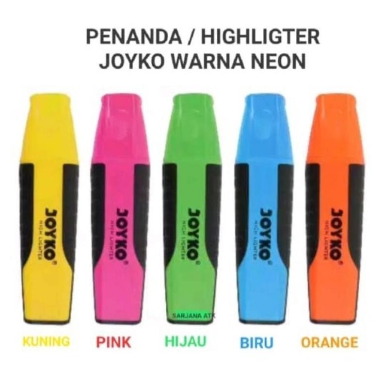 

Terlaris (10Pcs) Stabilo Joyko / Stabilo Warna / Highlighter Joyko / Hl 1-5