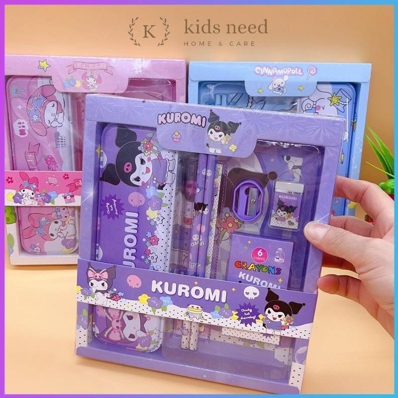

Praktis Kotak Pensil Anak Set 7 In 1 Stationery Untuk Hadiah Anak Sekolah / Alat Tulis Set Kotak Pensil Karakter Murah Lucu
