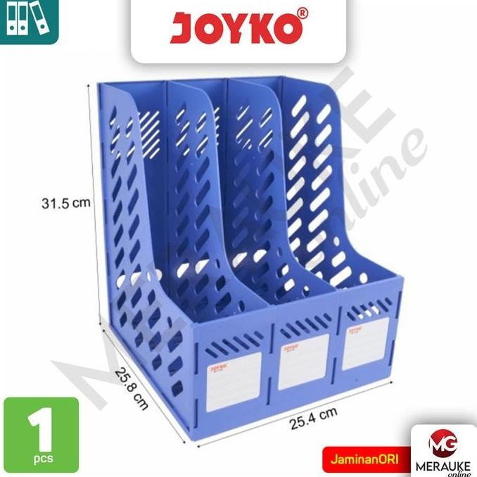 

TERMURAH Box File Plastik Rakit 3 Susun JOYKO BOF-3BE Biru