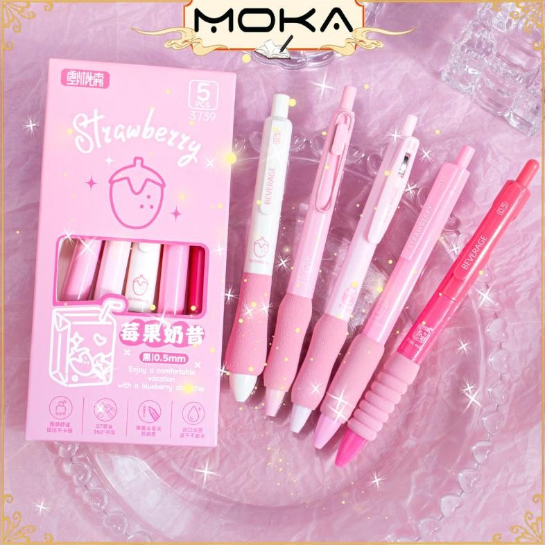 

Paling Laris Moka Pulpen Gel Mekanik 1 Set 5 Pcs Lucu / Pulpen Mekanik 0.5Mm Dengan Bantalan Pastel Color Edition