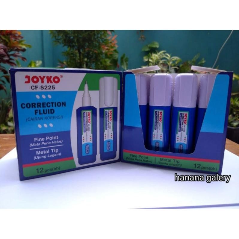 

Tangguh (6 Pcs) Joyko Correction Fluid Pen Cf-S225 / Tipex Cair Joyko Tip Ex Cf-S225