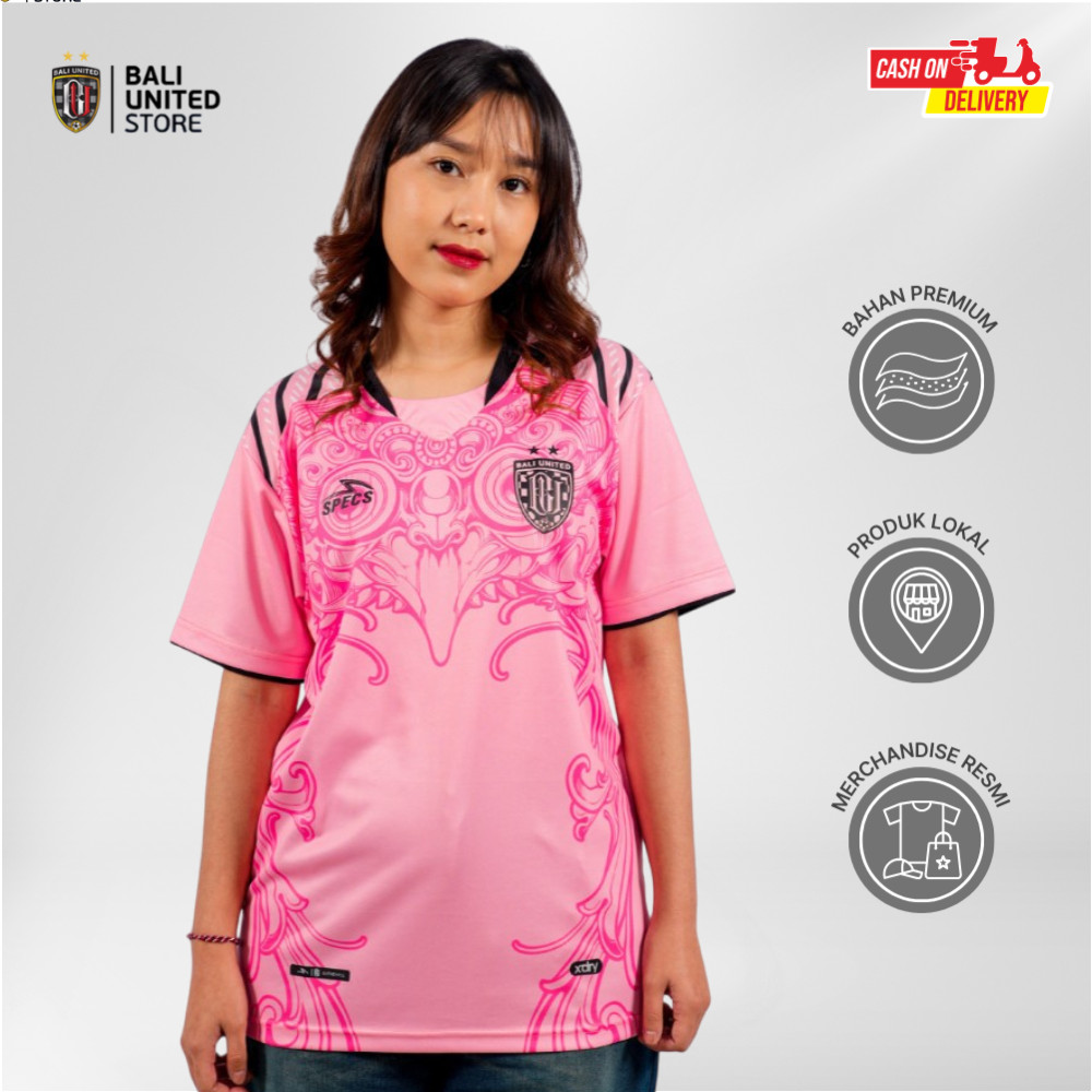 【FREE CELANA SPECS】 Bali United FC Jersey Training Pink GK Home 2024