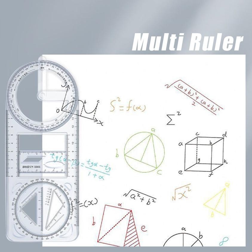 

Canggih Penggaris Geometri Multifungsi Busur Derajat / Rotary Geometric Drawing Ruler Penggaris Multifungsi Geometri Bisa Diputar Hadiah Kreatif Drawing Ruler Alat Tulis Sekolah Kantor Perlengkapan Belajar Alat Ukur Multifunctional Drawing Ruler