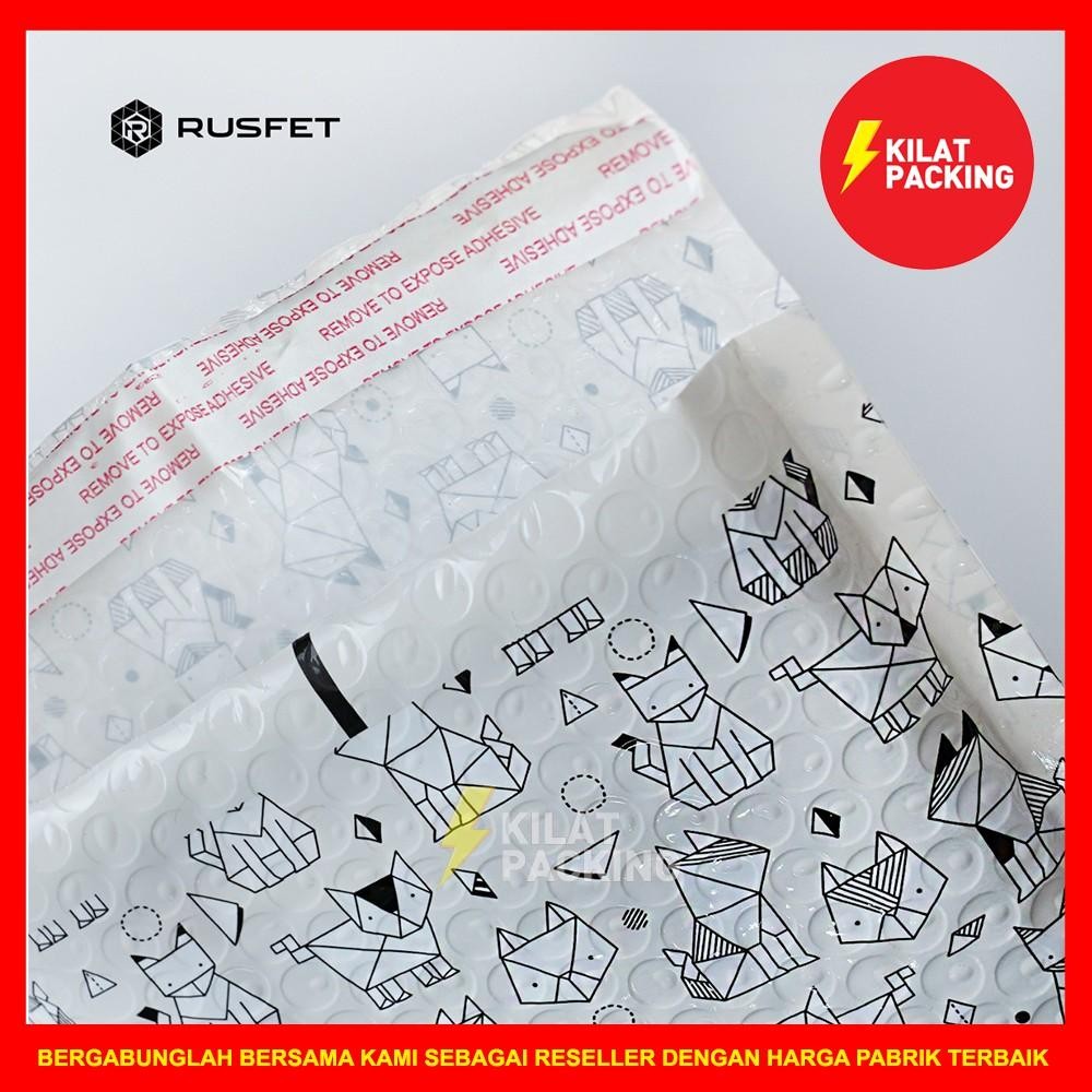 

Amplop Bubble 23Cm X 26Cm - Bubble Mailer Motif Dog Origami - Bubble Packing Rusfet Premium Murah