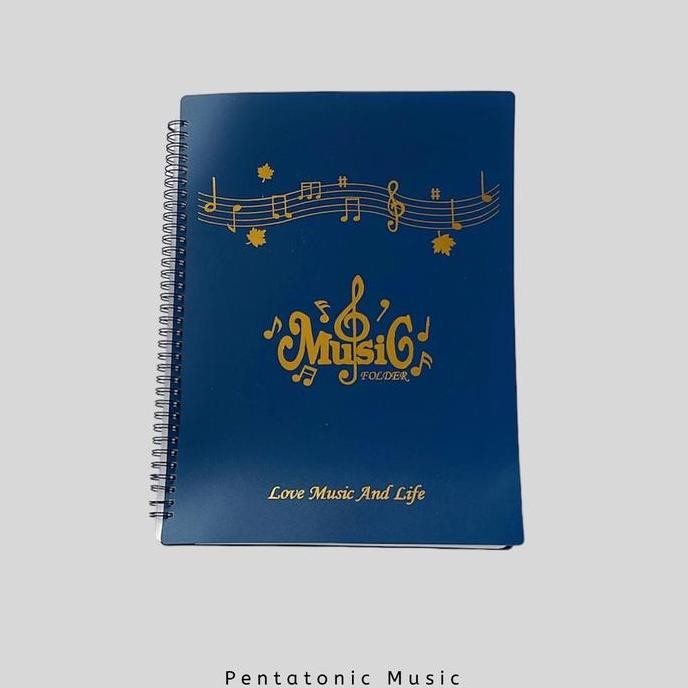 

TERMURAH Love Music and Life File Folder Tempat Partitur Kertas Musik Pentatonic Music Clear Holder