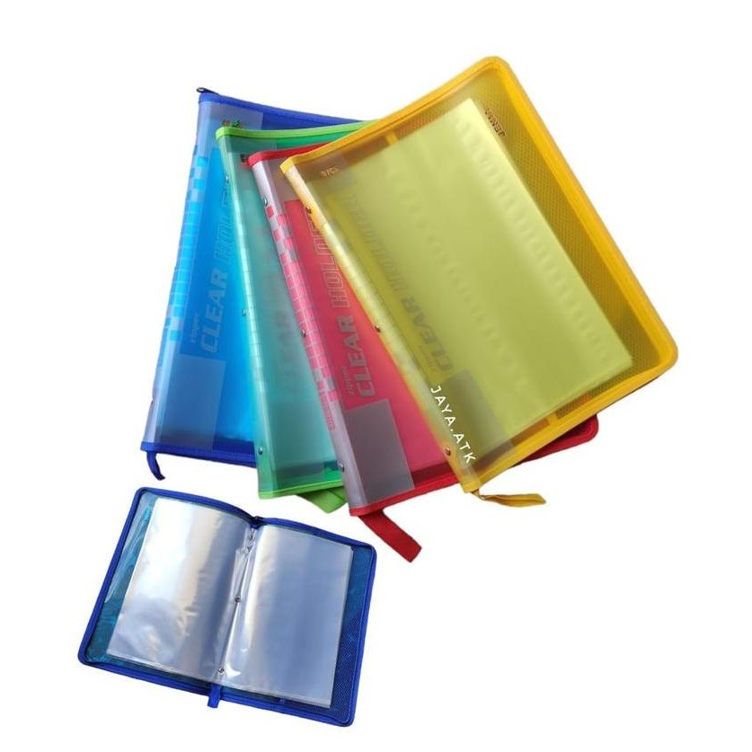 

JUAL MAP DOKUMEN CLEAR HOLDER SLETING 60 LEMBAR FOLIO DISPLAY BOOK KEEPER