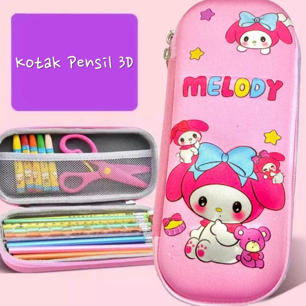 

Buktikan Tempat Pensil Anak Motif Labubu 3D Kotak Pensil Anak Motif Kartun Bahan Eva / Kotak Pensil Anak Motif Squishy