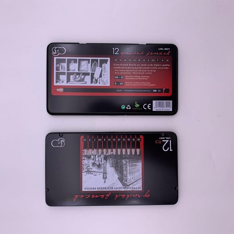 

Keuntungan 12 Pcs Pensil Gambar Sketsa Set Lengkap 2H H F B Hb 2B 3B 4B 5B 6B 7B 8B Charcoal Pencils Set