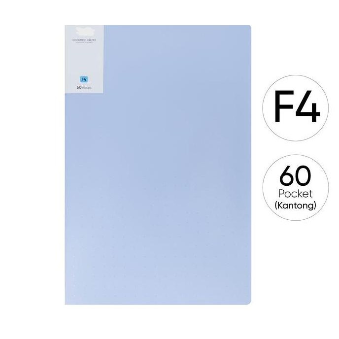 

HRG DISKON Map Dokumen Clear Holder Soft Pastel Color Document Keeper 60 lembar Folio F4
