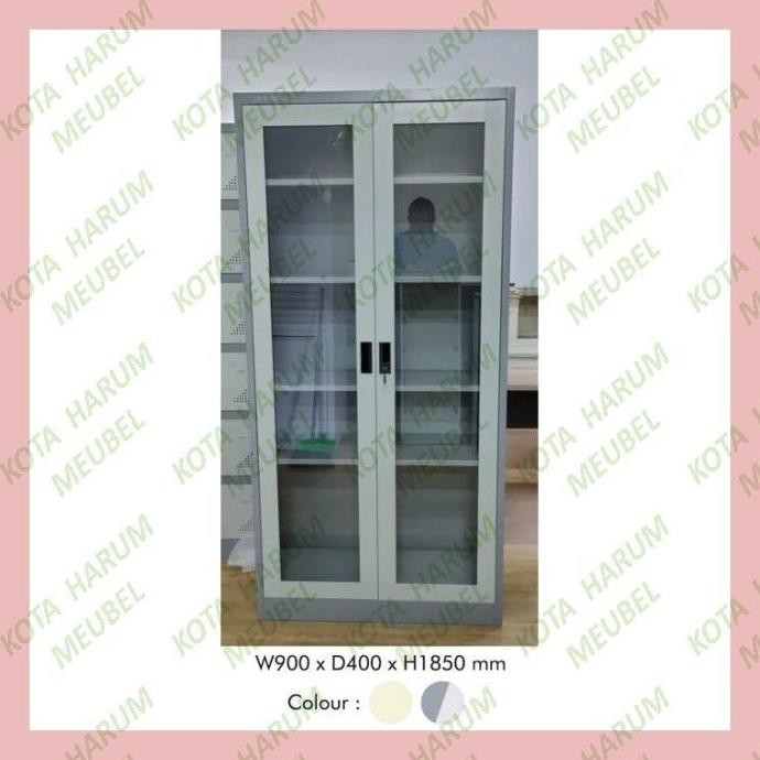 

DISKON lemari besi untuk berkas arsip odner swing kaca frontline fce 18