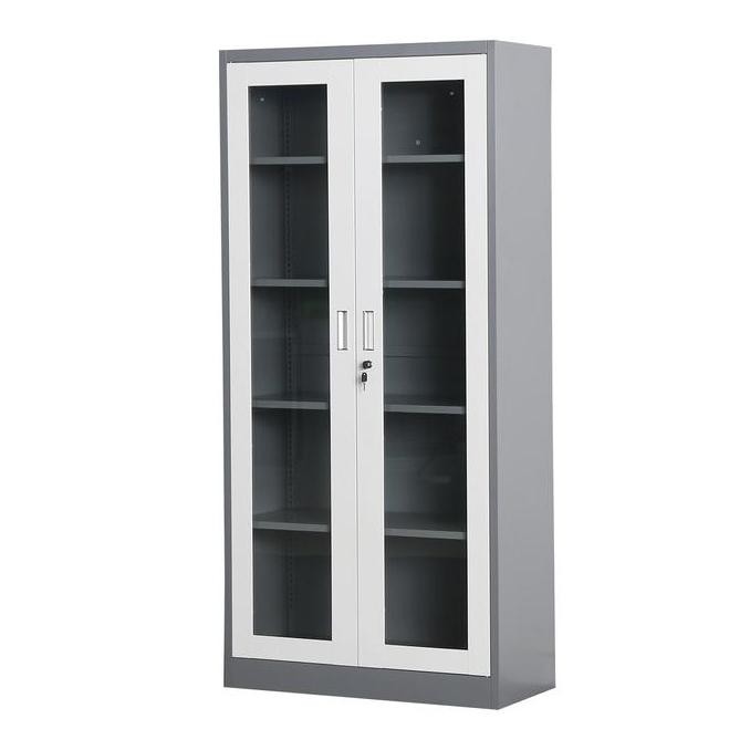 

SALE Lemari Arsip Besi Kantor Filling Cabinet Lemari Buku Besi Swing Kaca