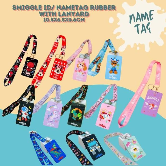 

JUAL SMIGGLE ID CARD / NAMETAG RUBBER WITH LANYARD