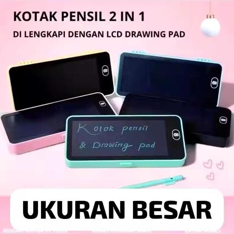 

NEW!!! Kotak Pensil Case Besar Lcd Writing Drawing Box Case Ukuran Besar Pencil Drawing Pad Edukasi 2in1