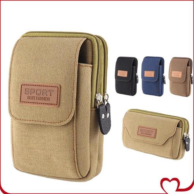 Waist bag Sabuk Pinggang Pria / Kantong Multifungsi Sabuk Pria