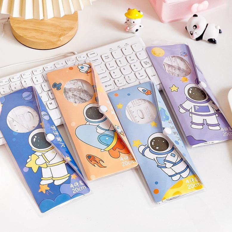 

Desain Elegan Aimilo Penggaris Segitiga Busur Dan Lurus Fancy Anak / Premium Ruler