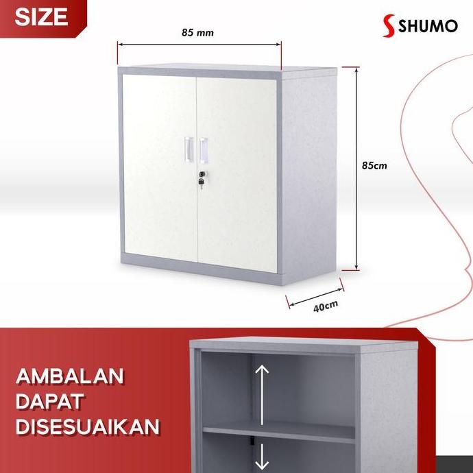 

JUAL CARGO |Lemari Arsip Besi 2 Pintu Buka Swing Pendek|Lemari Kantor
