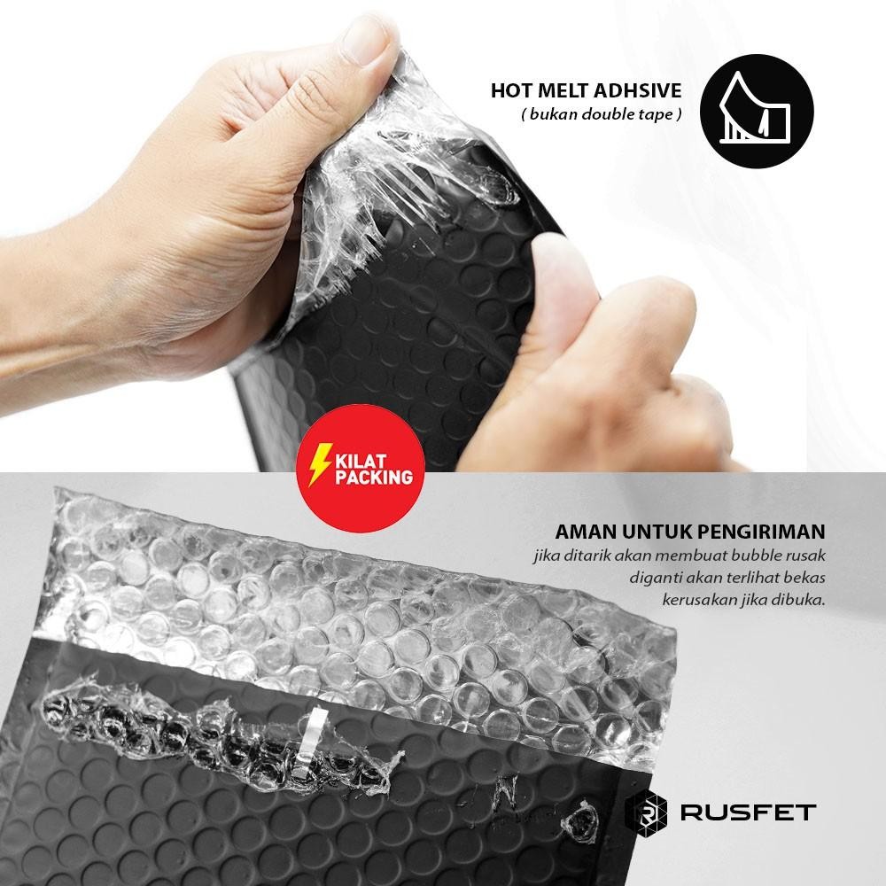

Amplop Bubble 23Cm X 26Cm - Bubble Mailer - Bubble Packing Hello Premium Termurah Black Matte
