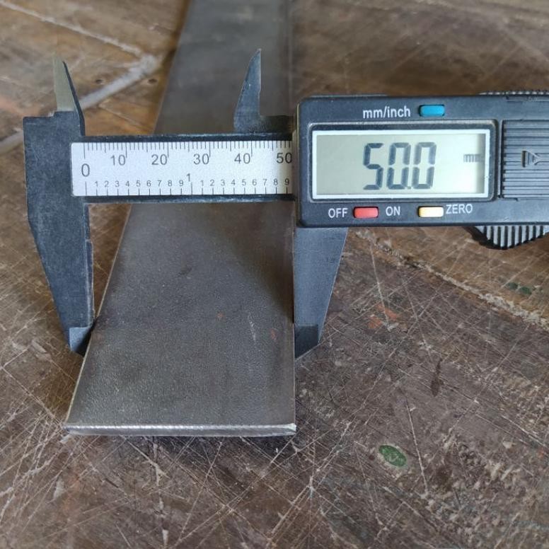 ORIGINAL Besi Plat, Plat Besi Lebar 5 cm Tebal 5 mm Panjang 150 cm fgh-56