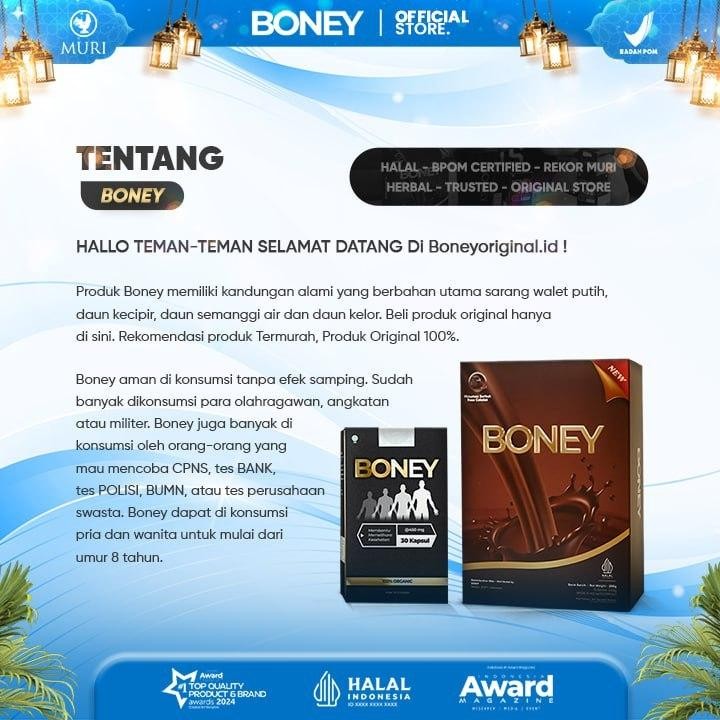 

Susu Boney / Peninggi Rekomendasi / Naik 5-15 Cm/ Bpom Approved