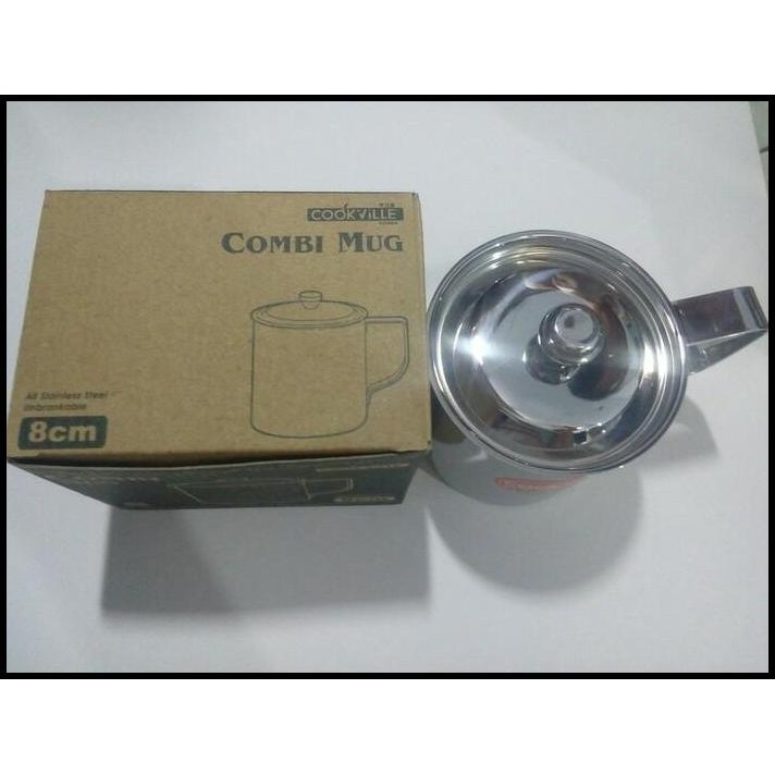Mug Stainless Stell Cook Ville Korea 8Cm