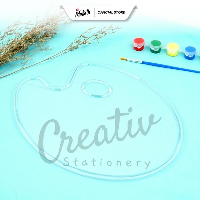 

Terlaris !!! Maketh Palet Lukis Transparan Bening Acrylic Plastic 20 X 30 Cm 22 X 28 Cm