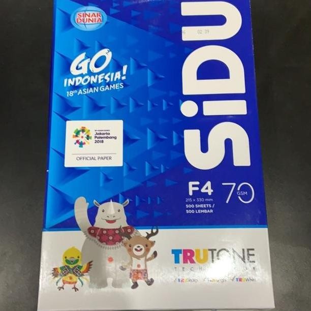 

New Collection !!! Sinar Dunia Kertas Hvs Folio F4 80 Gr 1 Rim 500 Lembar 23 X 33 Cm