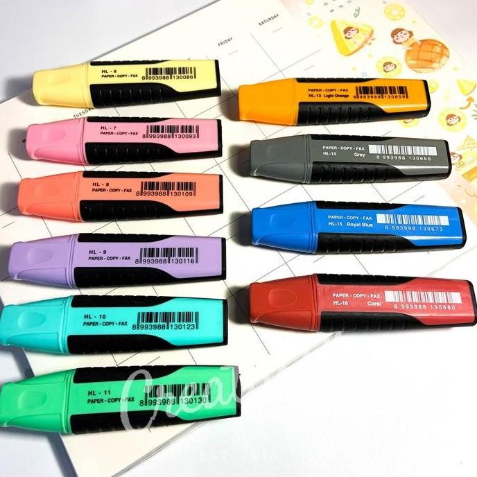 

Spot Barang !!! Joyko Highlighter Penanda Pastel Colour Hl-6 - Hl-16 Stationery