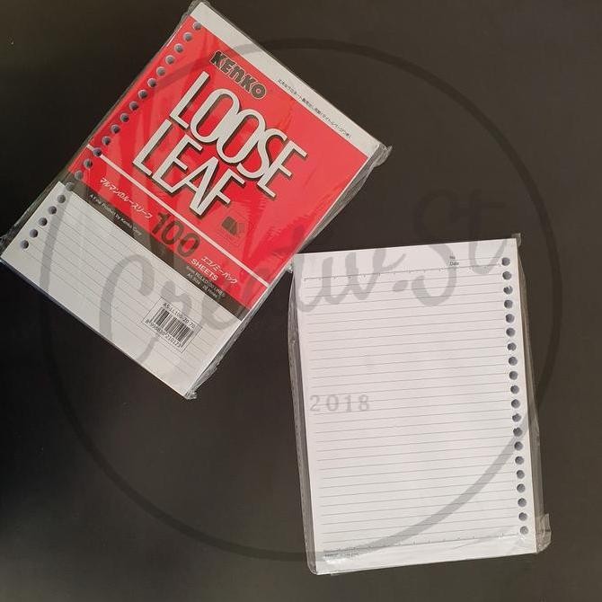 

Termurah !!! Kenko Loose Leaf A5 100 Lembar Isi Binder 20 Ring
