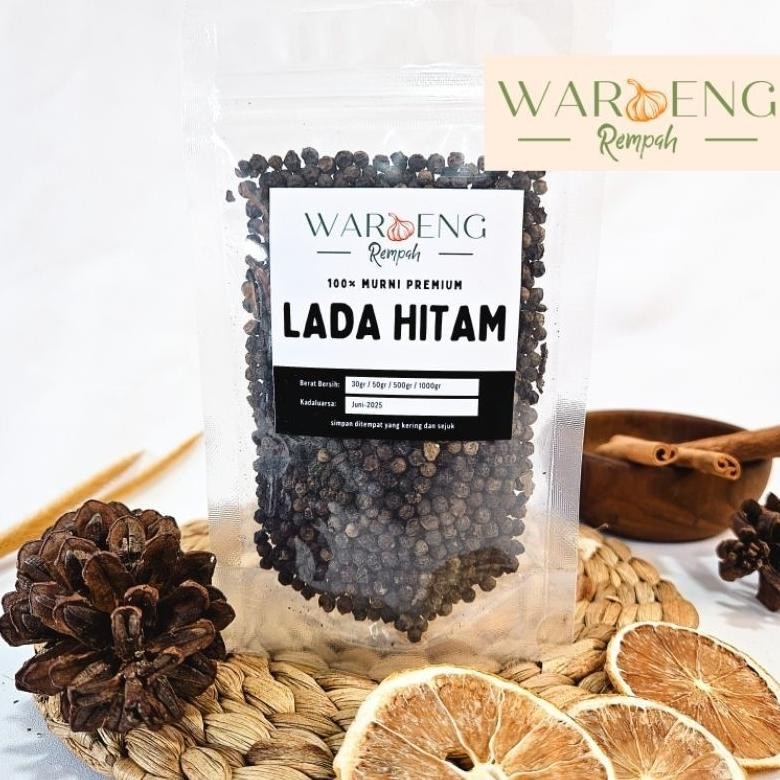 

Lada Hitam Utuh / Whole Black Pepper / Waroeng Rempah Murah - Rempah MSH
