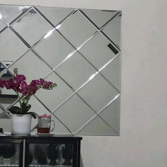 120X80 Cermin 5 Mili Bevel 1 Cm Asli Kaca Cermin Free Packing Kayu Dan Doubletape Foam Cermin Dindin