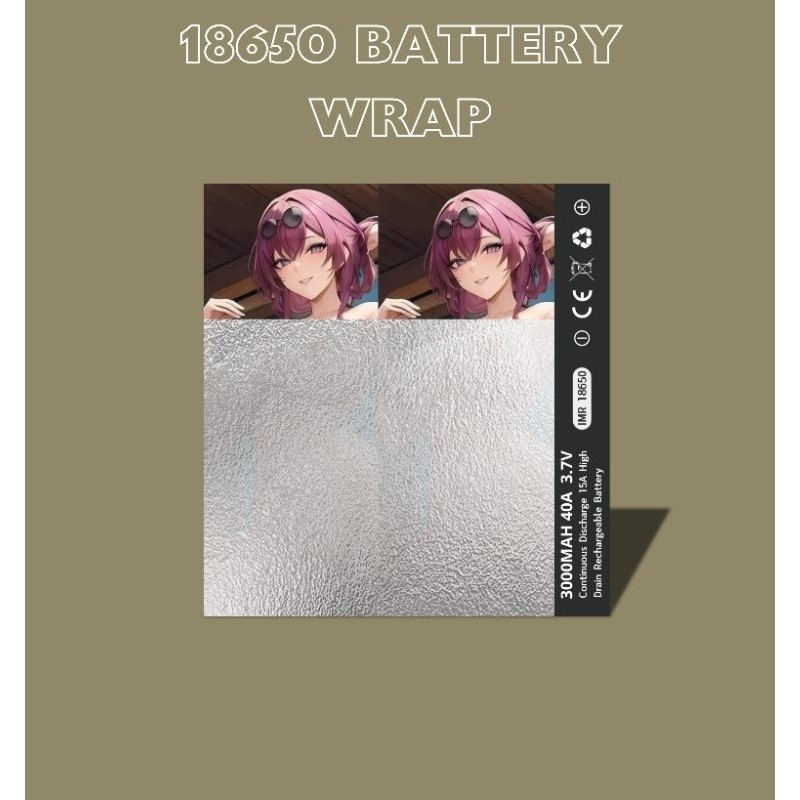 

Terlaris Ambitionstore Stiker Wrap Baterai 18650 A V2 Series Pelindung Dan Penghias Untuk Segala Merek Garskin Premium Not Casing Bisa Custom *Promo*