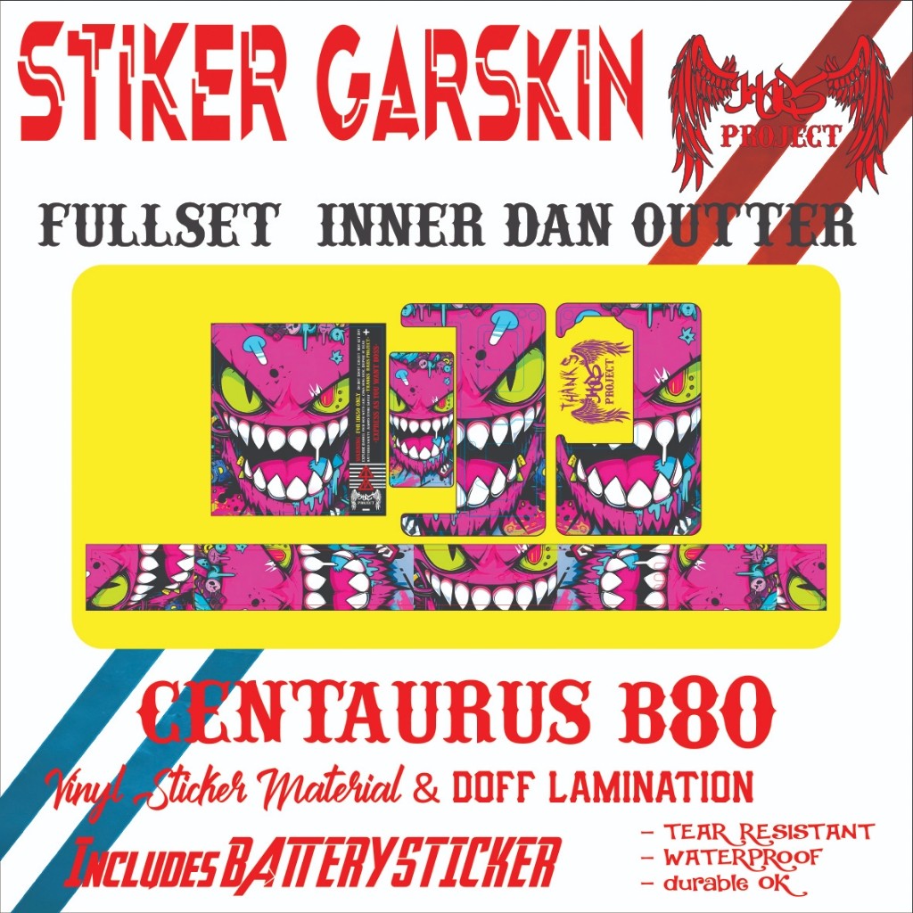 

Terlaris Stiker 80 Batterai Garskin Premium Not Casing Bisa Custom *Promo*