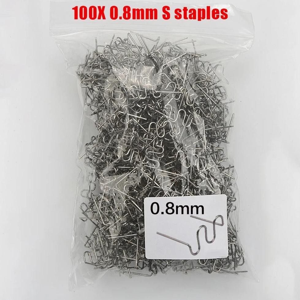 

Set Hot Stapler Staples For Plastic Welder Plastic Repair Standard Pre Cut Wave Staples Welding Bumper Car Bumper Repair