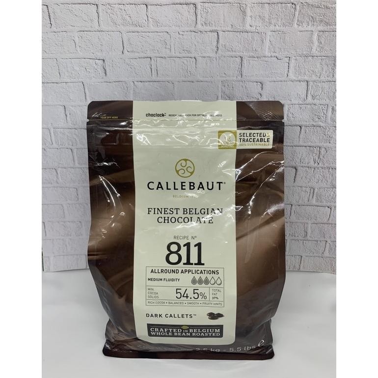 

TERMURAH Callebaut Dark Choco 811 54% Repackage Halal Siap kirim