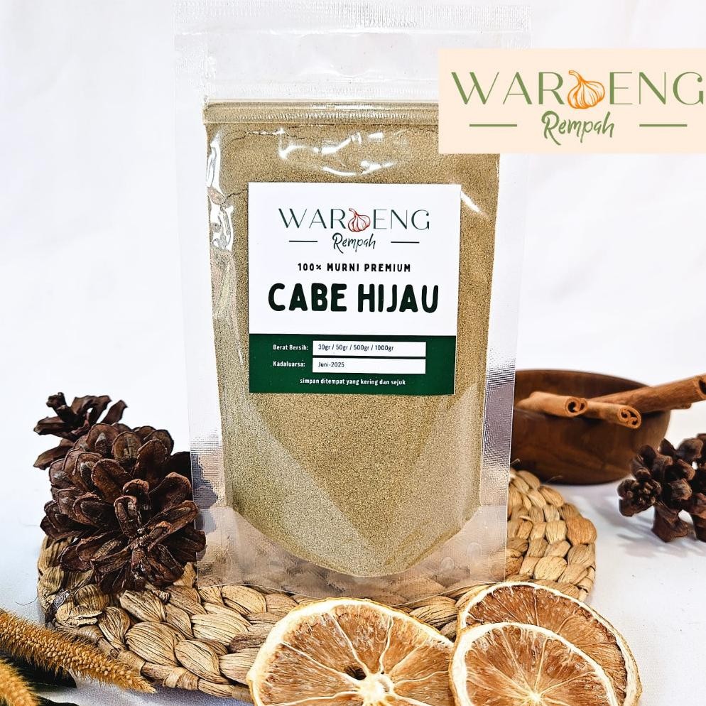 

Cabe Hijau Bubuk / Ground Green Chili / Waroeng Rempah Murah - Rempah MSH