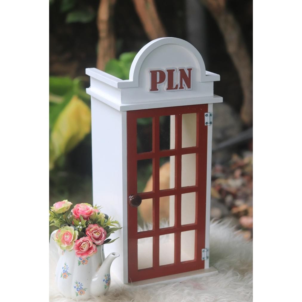 NEW AULIART TUTUP METERAN LISTRIK PASCABAYAR KOTAK KWH COVER BOX PLN TELEPHONE AESTHETIC MODEL LAMA