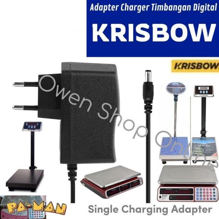 Promo Adaptor Charger Krisbow Timbangan Duduk Digital Kw06-579 Adapter Tera Adaptor