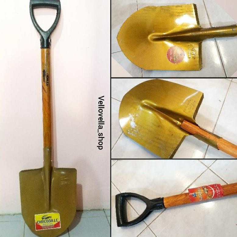 NEW Sekop Skop pasir gagang kayu Lancip / Sekop pasir gagang kayu Lancip