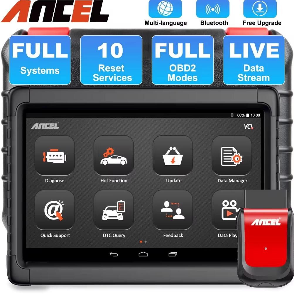 NEW Ancel X6 OBD2 Car Scanner ABS Airbag Oil EPB BMS Reset OBD 2 Automotive Scanner Code Reader