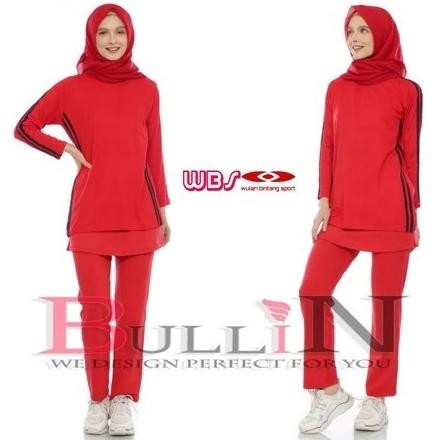 Ready Setelan Senam Standar  | Set Celana Rok Baju Panjang Wanita