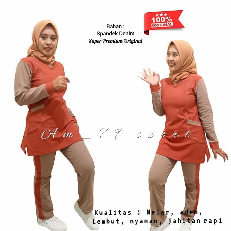 Ready Baju Olahraga Syar'I Muslim | Senam Muslimah | Setelan Olahraga Muslimah