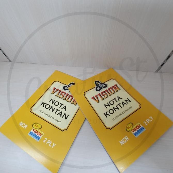 

Spot Barang !!! Vision Nota Ncr 2 Ply Besar Rangkap 15 X 21 Cm