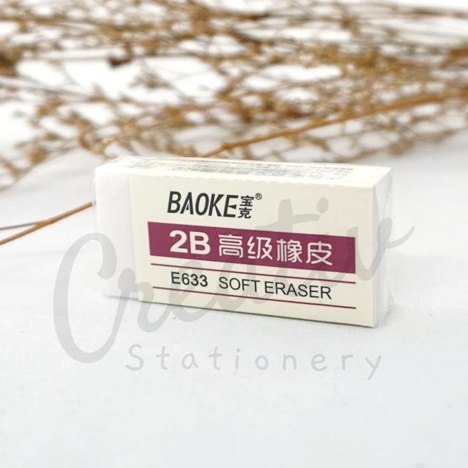 

New Arrival !!! Baoke Penghapus Pensil Putih Eraser E633 E634