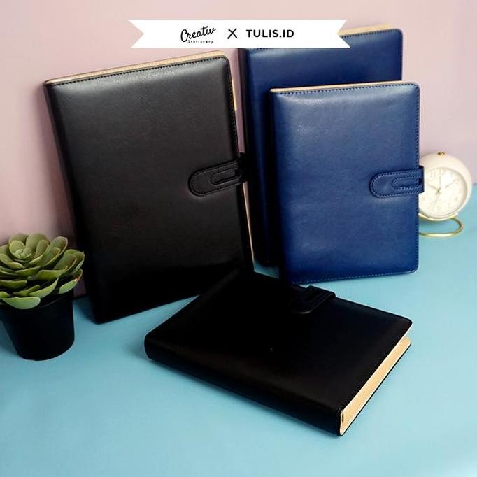 

New Stock 2025 !!! [Tulis.Id] Premium Leather Loose Leaf Notebook Binder 9 Ring Buku Catatan Kulit
