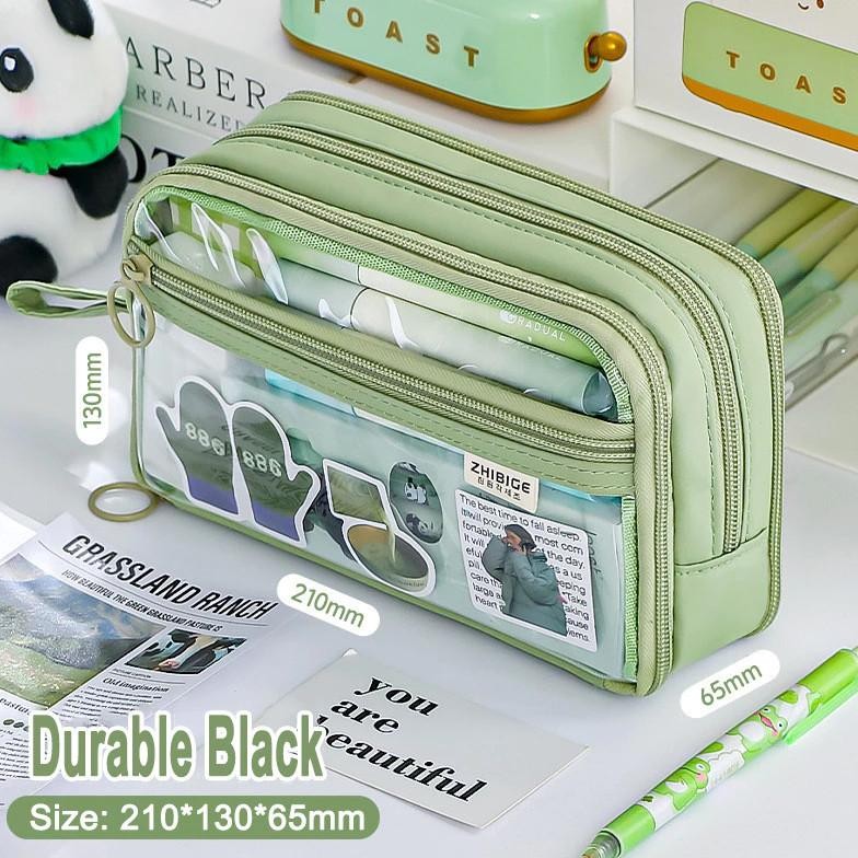 

[original] gagalu kotak pensil transparan aesthetic pencil case large tempat pensil pen pouch lucu stationery organizer [terlaris] [terbaik]