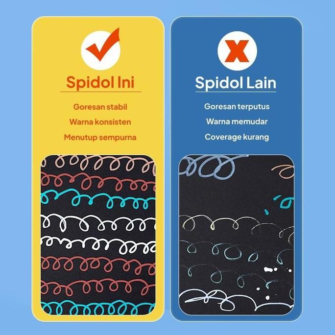 

Ready Stock !!! Spidol Akrilik Kreasi Warna Artist Color Acrylic Marker [Creativ]