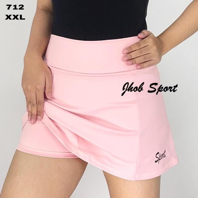 Sport Mini Skirt/Rok Sport Jumbo Wanita/Mini Skirt Big Size/Tennis Mini Skirt Jumbo/Rok Pendek Sport